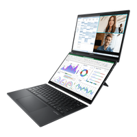 ASUS Zenbook Duo UX8406CA dual-screen laptop in Inkwell Gray