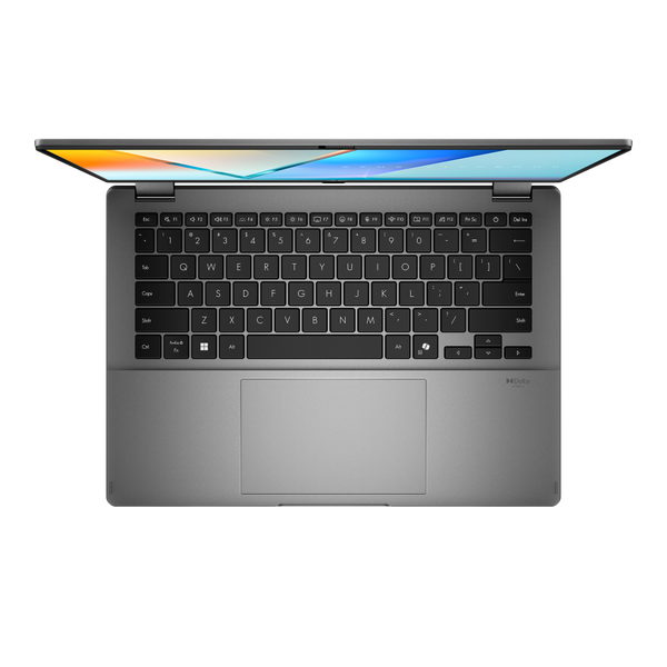 ASUS Vivobook 14 Flip OLED TP3407SA 2-in-1 laptop in Matte Gray