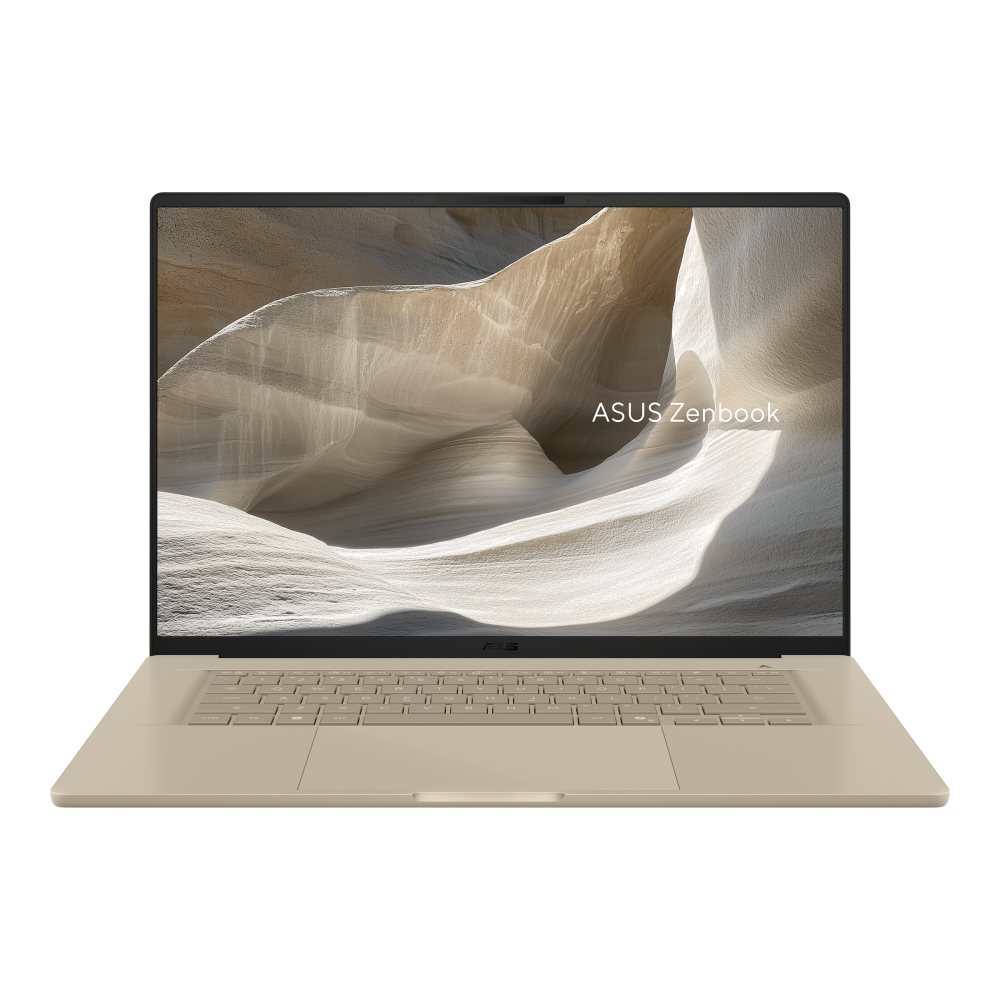 ASUS Zenbook A16 UX3607OA laptop in Zabriskie Beige