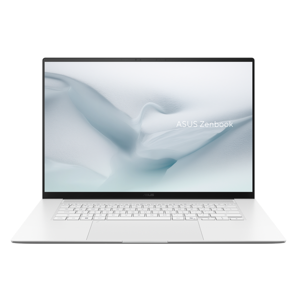 ASUS Zenbook S 16 UM5606GA laptop in Scandinavian White