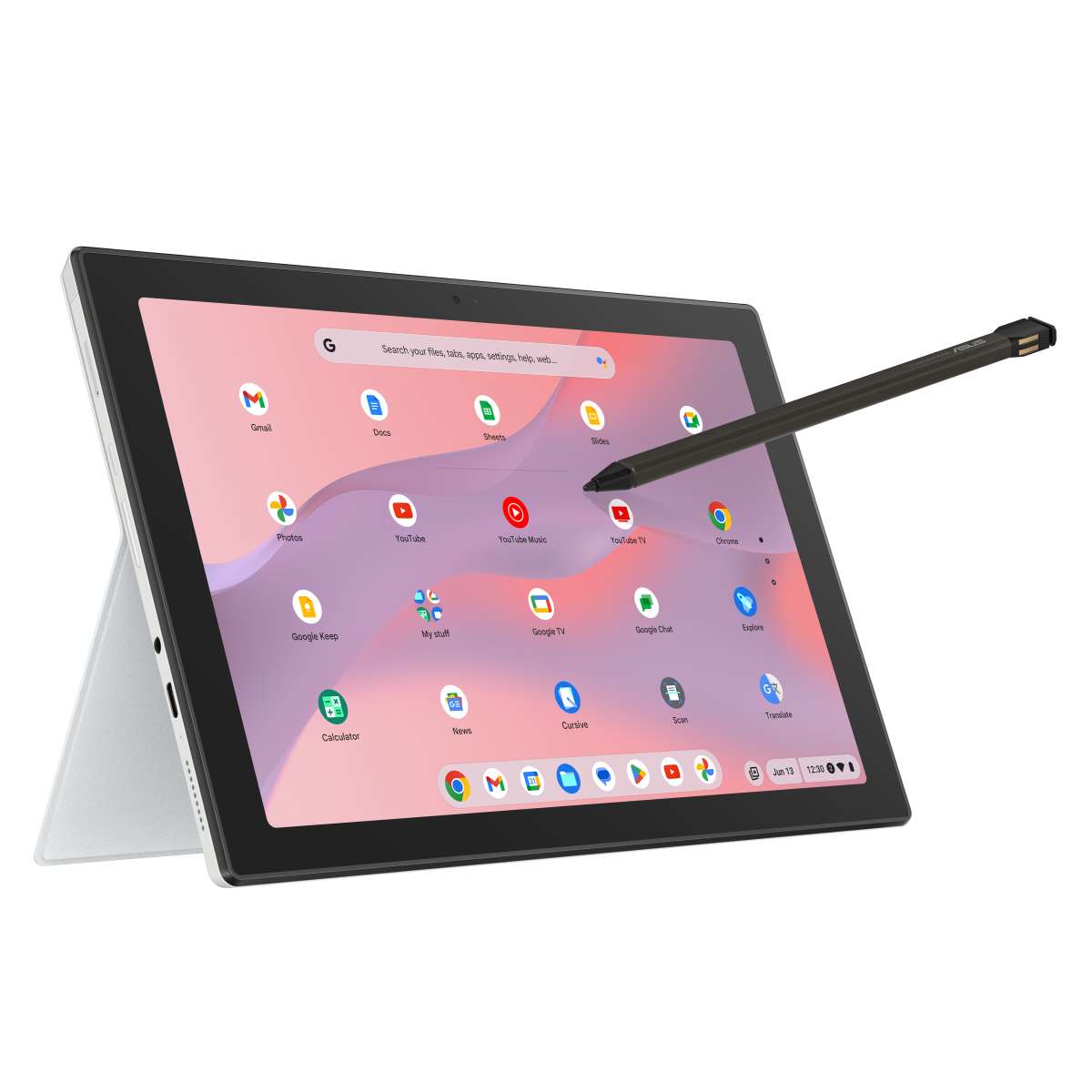 ASUS Chromebook Detachable 10.5-inch 2-in-1 in Fog Silver