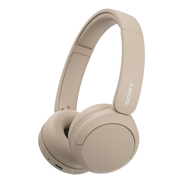 Sony WH-CH520 Wireless On-Ear Headphones - Beige - official product image