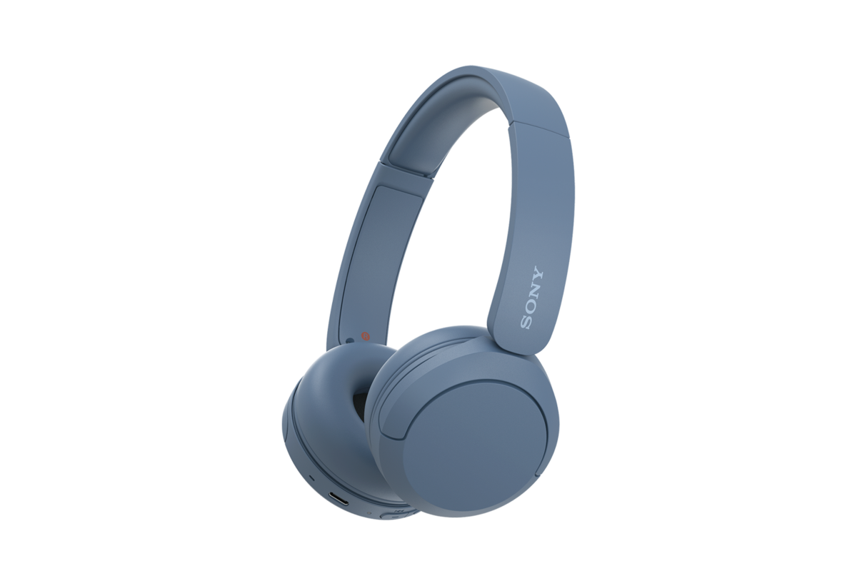 Sony WH-CH520 Wireless On-Ear Headphones - Blue - product view