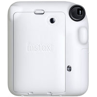 FUJIFILM instax mini 12 Instant Camera Clay White - rear view