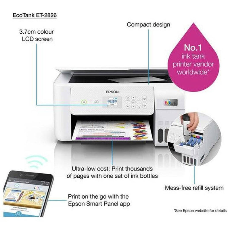 Epson EcoTank All-in-One Printer | ET-2856 Epson Printer Euronics Ireland