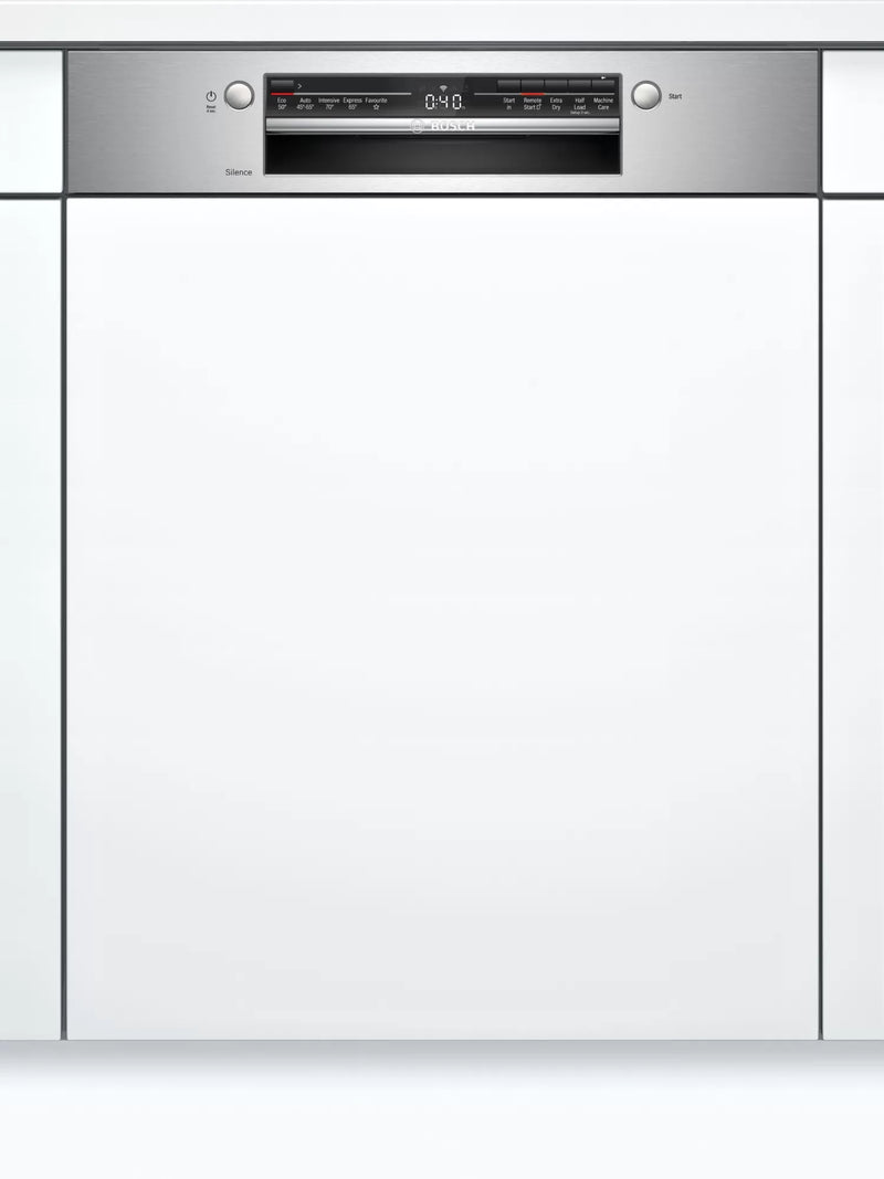 Bosch Semi-Integrated Smart 12 Place Dishwasher | Stainless Steel