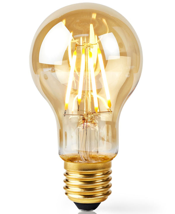 Nedis Wi-Fi Smart LED Filament Bulb | E27 | A60 | 5W | 500 lm