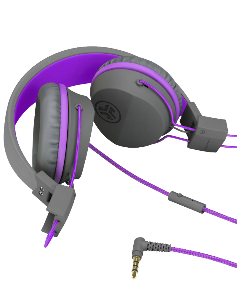JLAB JBuddies Studio Headphones | Grey / Purple