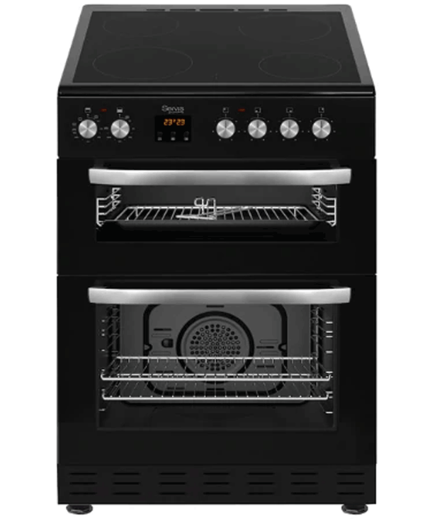 Servis 60cm Double Oven Cooker | Black