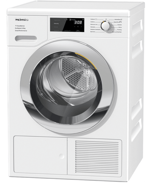 Miele EcoSpeed 8kg Heat Pump Tumble Dryer | TEF765WP