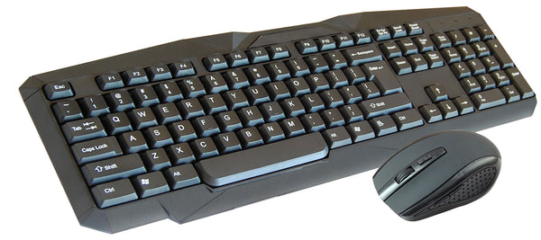 Infapower Wireless Keyboard & Mouse Desktop Set Black | 211951