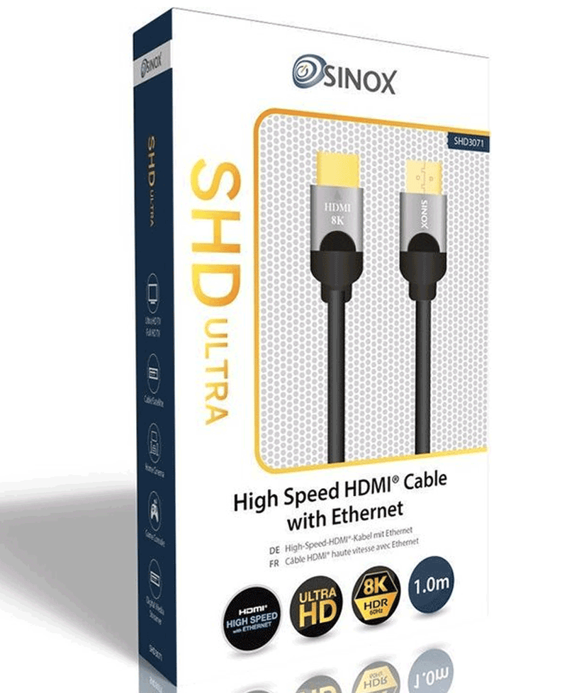 Sinox 8K HDMI 2.1 Cable | 1 Metres