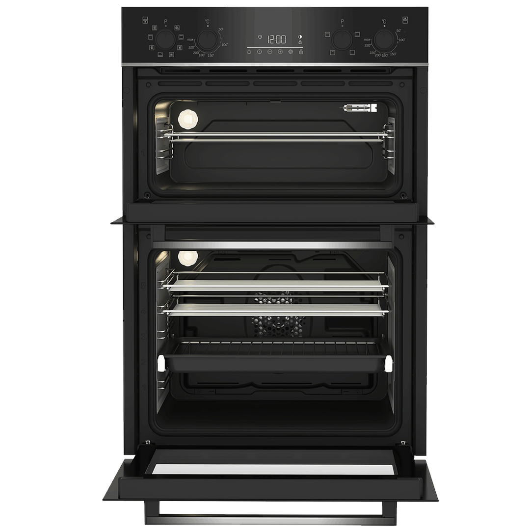 Beko 60cm Built-in High Specification RecycledNet™ Double Oven | BBDM243BOC Beko Oven Euronics Ireland