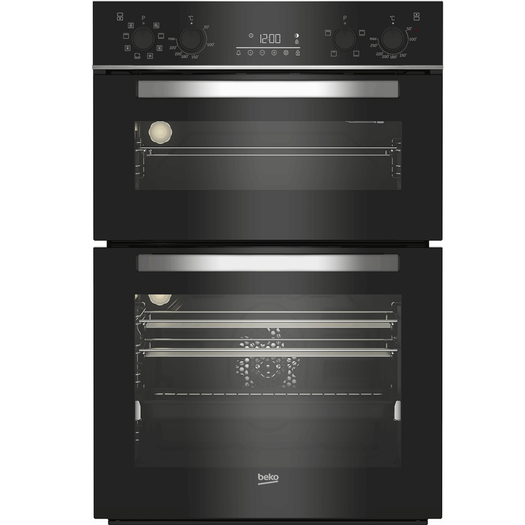 Beko 60cm Built-in High Specification RecycledNet™ Double Oven | BBDM243BOC Beko Oven Euronics Ireland