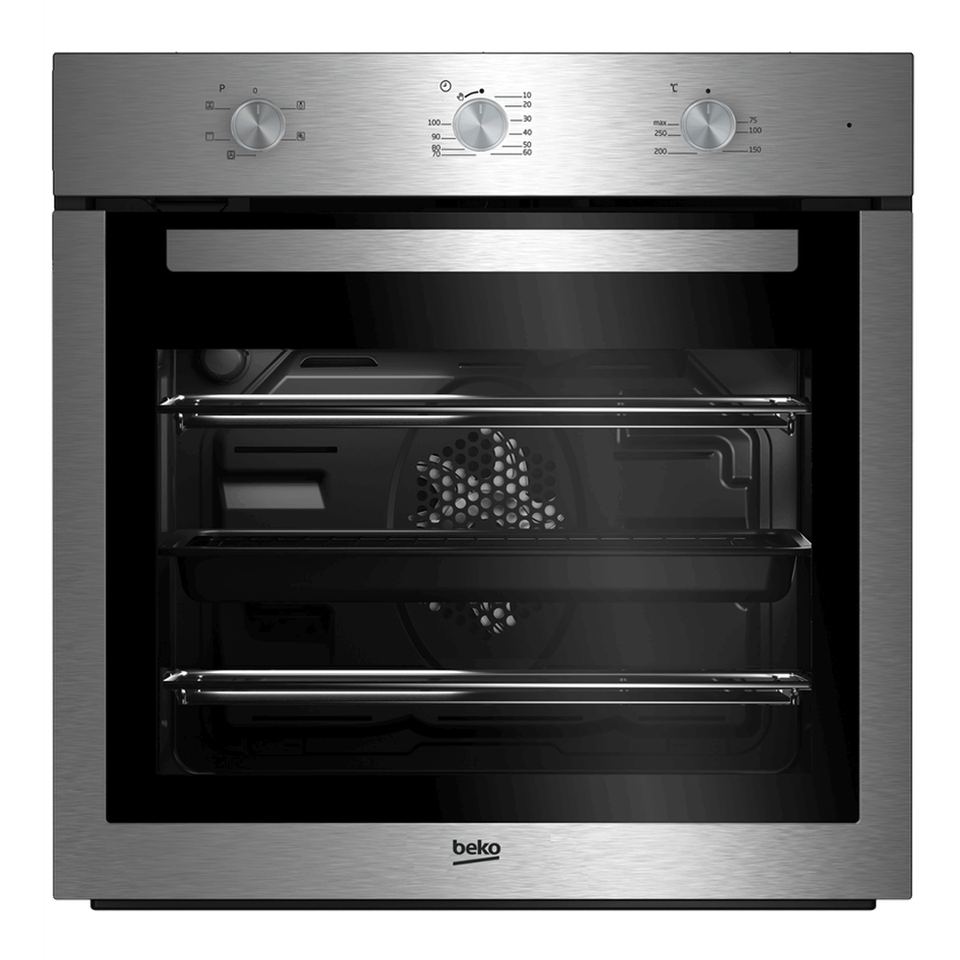 Beko AeroPerfect™ 60cm Built-in RecycledNet™ Single Fan Oven | BBIF16100X Beko Oven Euronics Ireland