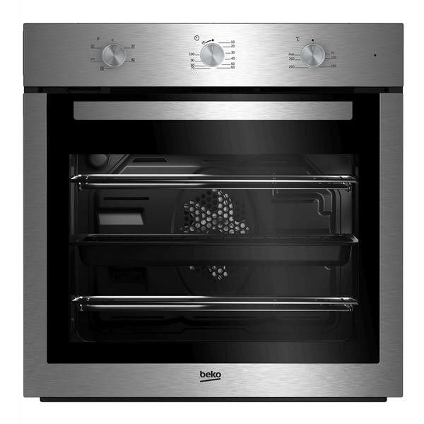 Beko AeroPerfect™ 60cm Built-in RecycledNet™ Single Fan Oven | BBIF16100X Beko Oven Euronics Ireland