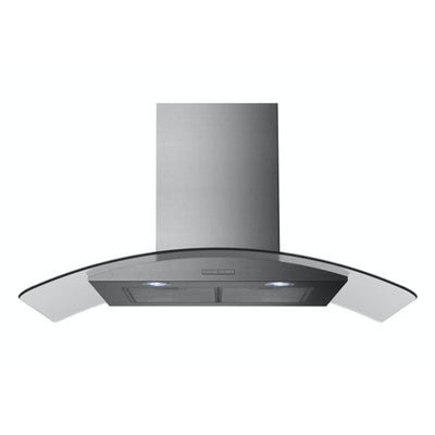 Belling 90cm Curved Chimney Hood | CHIM904GSTA Belling Cooker Hood Euronics Ireland