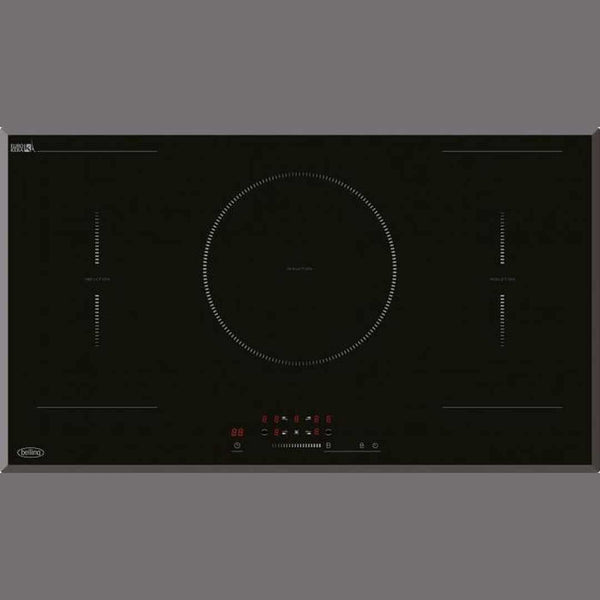 Belling 90cm 5 Zone Induction Hob | Black Belling Hob Euronics Ireland