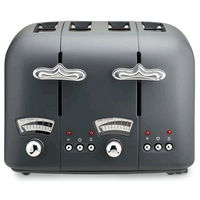 DeLonghi Argento Silva 4 Slice Toaster DeLonghi Toaster Euronics Ireland