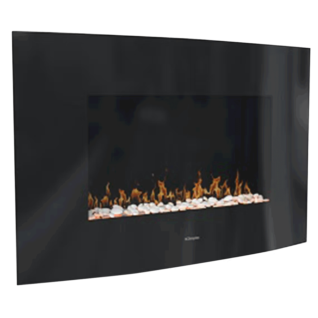 Dimplex Artesia 2kW LED Black Glass Wall Fire Dimplex Electric Fire Euronics Ireland