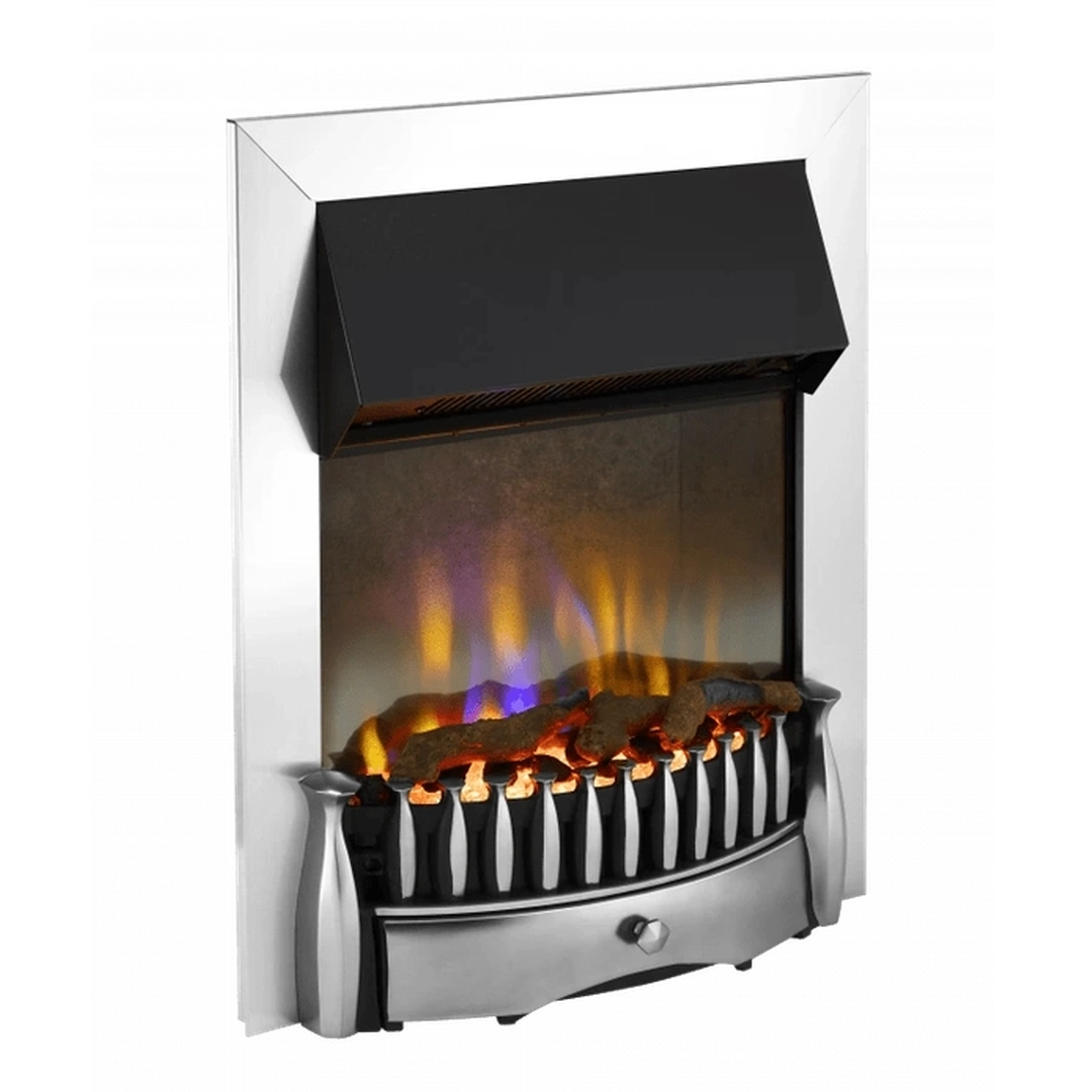 Dimplex Braemer Optiflame Inset Electric Fire | Chrome Dimplex Electric Fire Euronics Ireland