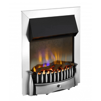 Dimplex Braemer Optiflame Inset Electric Fire | Chrome Dimplex Electric Fire Euronics Ireland