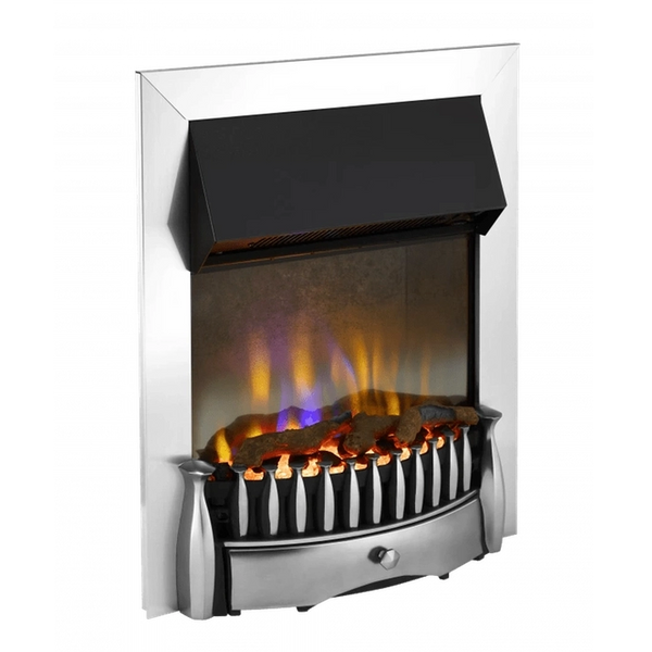Dimplex Braemer Optiflame Inset Electric Fire | Chrome Dimplex Electric Fire Euronics Ireland