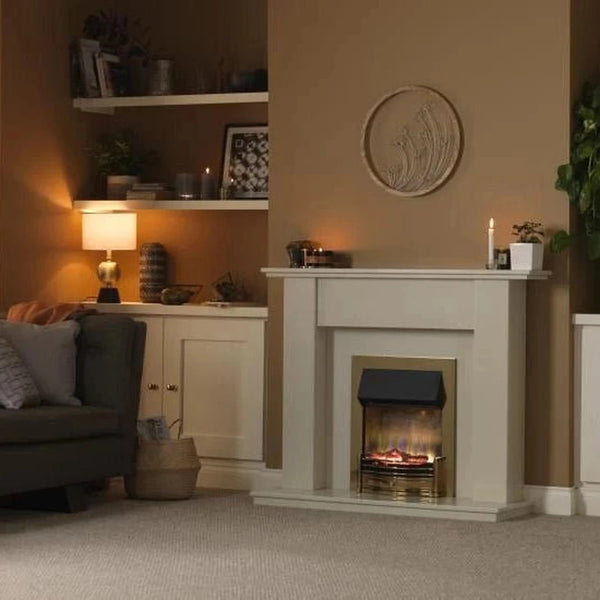Dimplex Dumfries Optiflame 3D Inset Electric Fire | Brass Dimplex Electric Fire Euronics Ireland