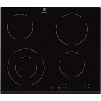 Electrolux 60cm 4 Zone Built-In Electric Hob Black | EHF6241FOK Electrolux Hob Euronics Ireland