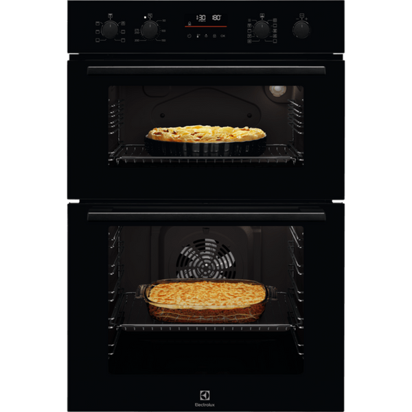 Electrolux Surround Cook Built In Double Oven Black | EDFDC46K Electrolux Oven Euronics Ireland