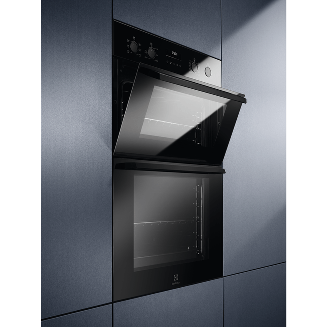 Electrolux Surround Cook Built In Double Oven Black | EDFDC46K Electrolux Oven Euronics Ireland