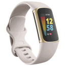 Fitbit Charge 5 | Lunar White & Soft Gold Fitbit Activity Tracker Euronics Ireland