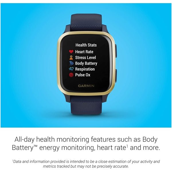 Garmin Venu SQ GPS Smart Watch | Music Edition | Gold Garmin Smart Watch Euronics Ireland