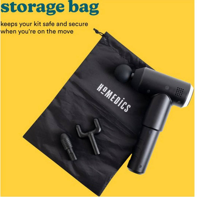 Homedics Black Physio Massage Gun | UK-PGM-200-E Homedics Massage Gun Euronics Ireland