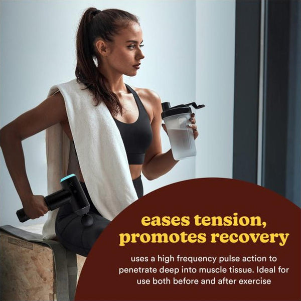 Homedics Black Physio Massage Gun | UK-PGM-200-E Homedics Massage Gun Euronics Ireland