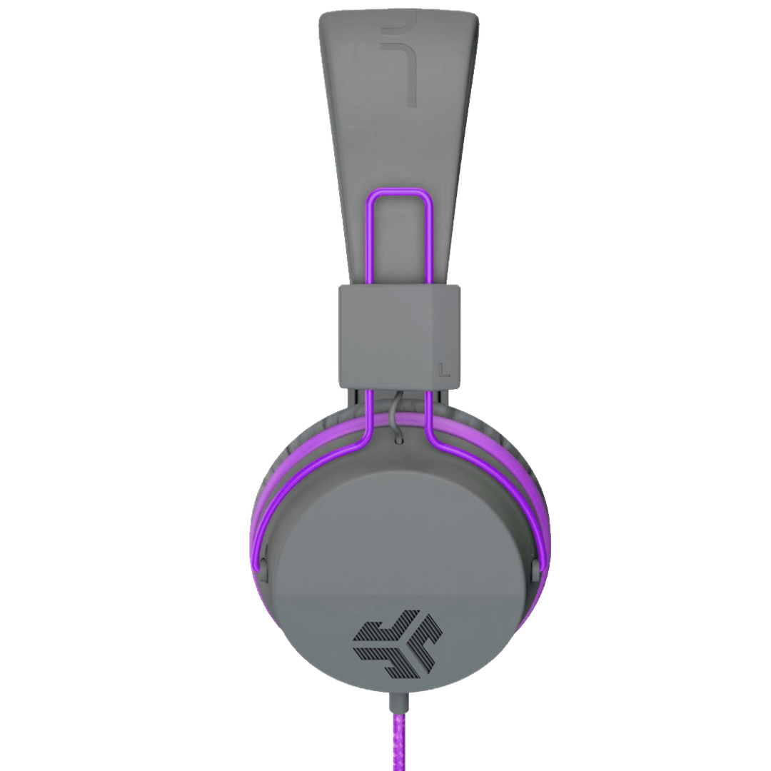 JLAB JBuddies Studio Headphones | Grey / Purple JLAB Headphones Euronics Ireland