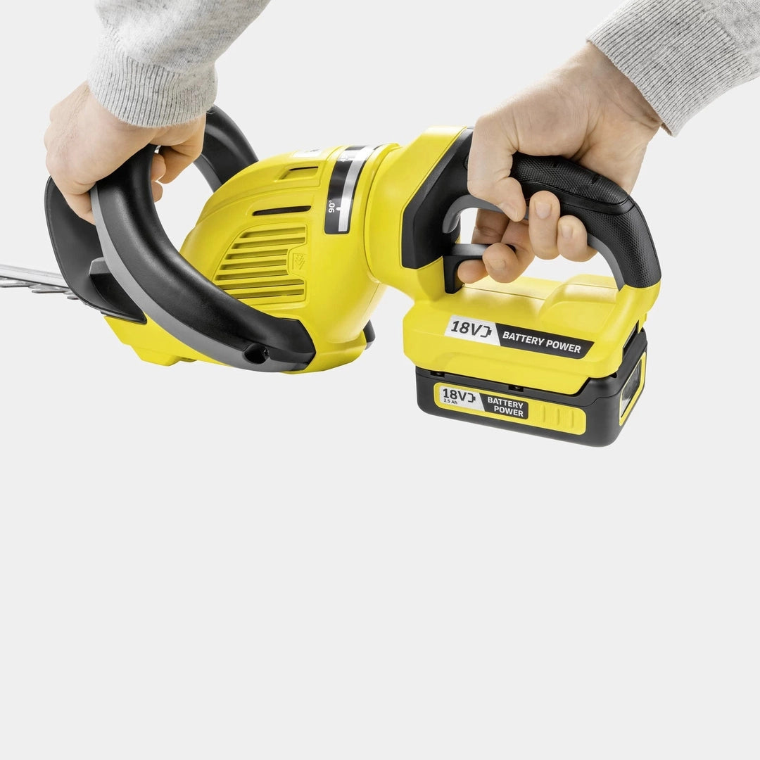Karcher HGE 18-50 Cordless Hedge Trimmer | Yellow Karcher Hedge Trimmer Euronics Ireland