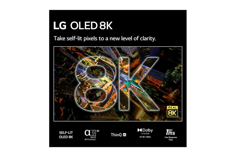 LG Z2 88 Inch 8K OLED Smart TV - Black | OLED88Z29LA.AEK