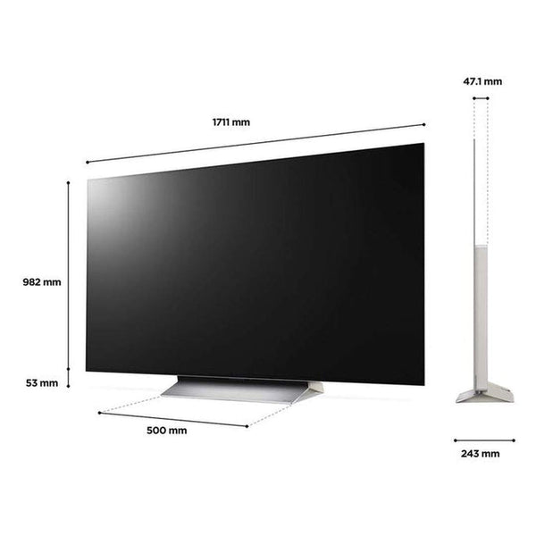 LG 77" C2 HDR Ultra OLED Smart TV | OLED77C26LD.AEK LG TV Euronics Ireland