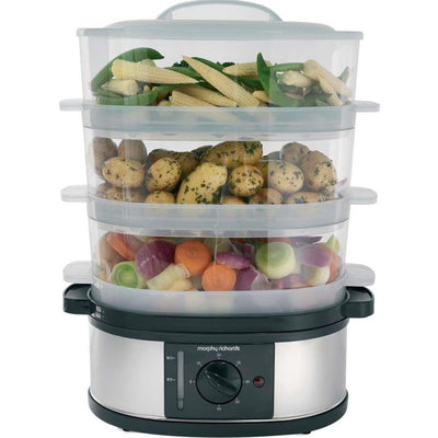 Morphy Richards 3 Tier Food Steamer | 48755 Morphy Richards Food Steamer Euronics Ireland
