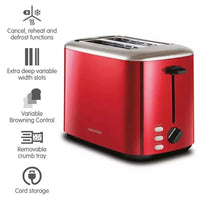 Morphy Richards Equip 2 Slice Red Toaster | 222066 Morphy Richards Toaster Euronics Ireland