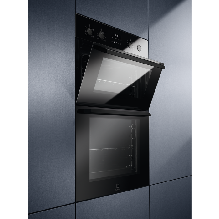 Electrolux Surround Cook Built In Double Oven Black | EDFDC46K