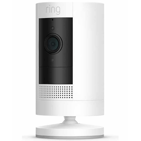 Ring Full HD Stick Up Camera | Battery Powered | White Ring Smart Camera Euronics Ireland