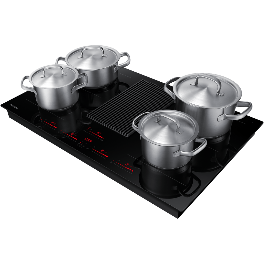 Samsung 80cm Infinite Range Four Zone Vented Induction Hob | NZ84T9747VK/UR Samsung Hob Euronics Ireland