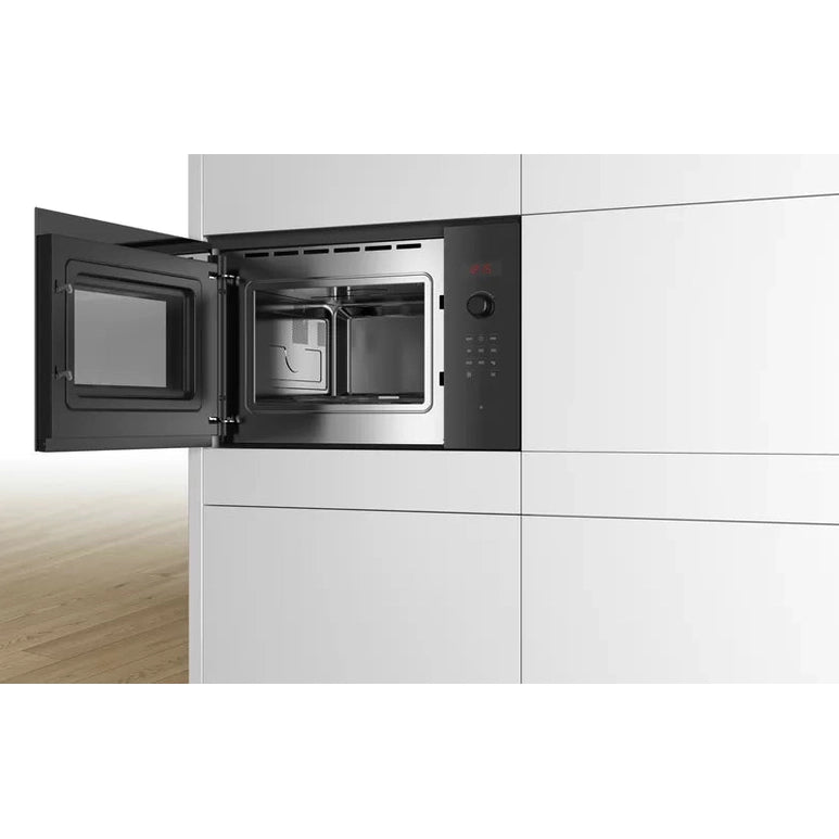 Serie | 4 BOSCH built-in microwave 59 x 38 cm Black | BFL553MB0B Bosch Microwave Euronics Ireland