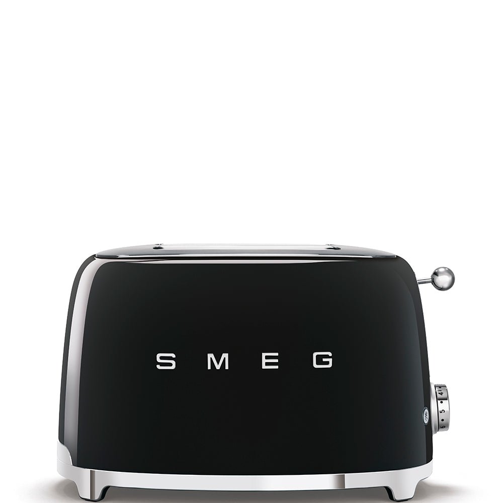 Smeg 50's Retro Style 2 Slice Toaster | Black Smeg Toaster Euronics Ireland