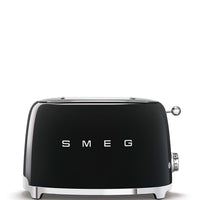 Smeg 50's Retro Style 2 Slice Toaster | Black Smeg Toaster Euronics Ireland
