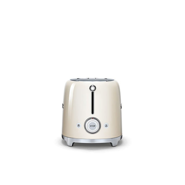 Smeg 50's Retro Style 2 Slice Toaster | Cream Smeg Toaster Euronics Ireland
