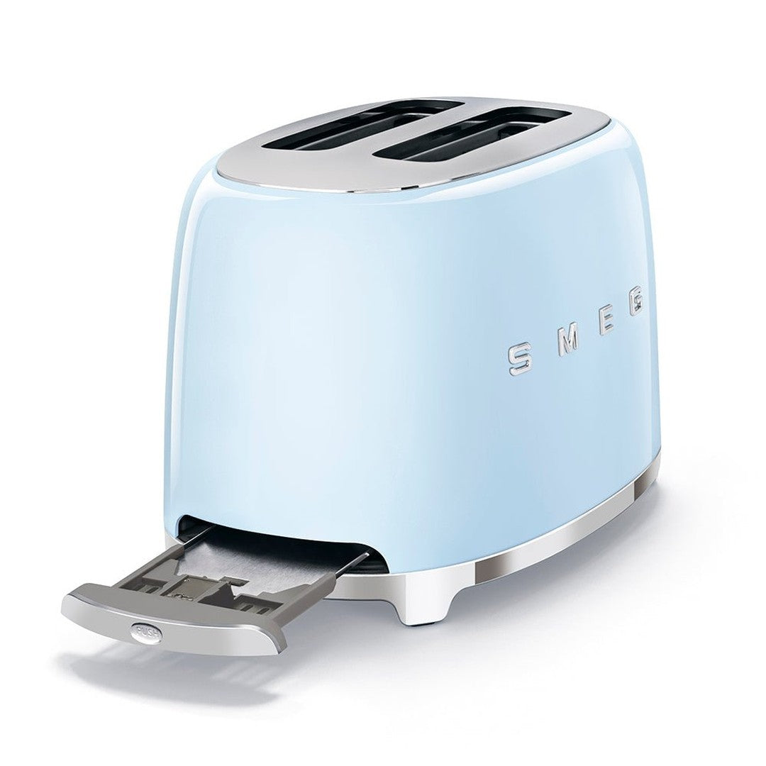 Smeg 50's Retro Style 2 Slice Toaster | Pastel Blue Smeg Toaster Euronics Ireland