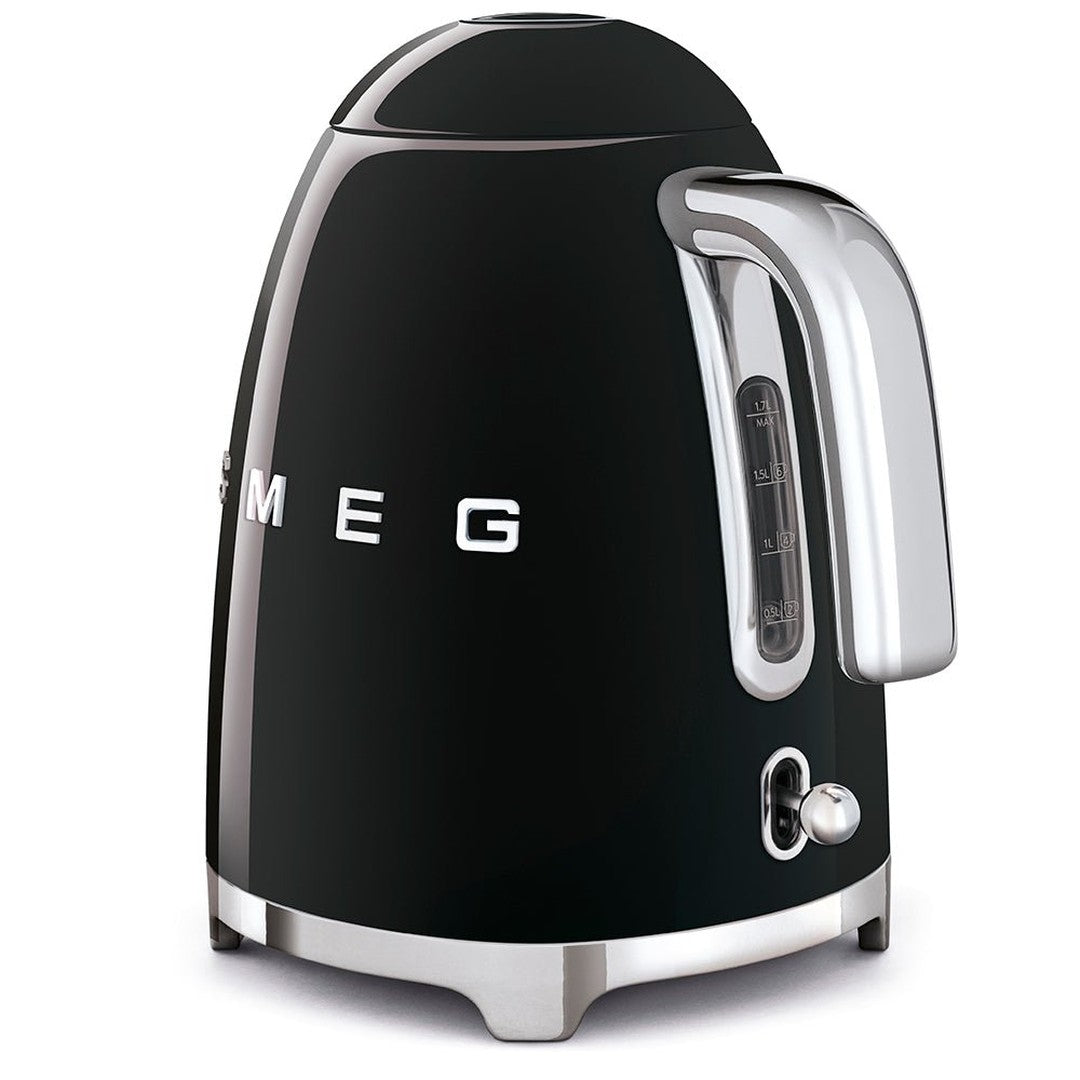 Smeg Retro 50's Style 1.7 Litre Kettle | Black Smeg Kettle Euronics Ireland